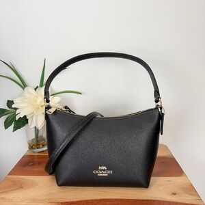 NWT Coach Leather Zip Top Shoulder Bag